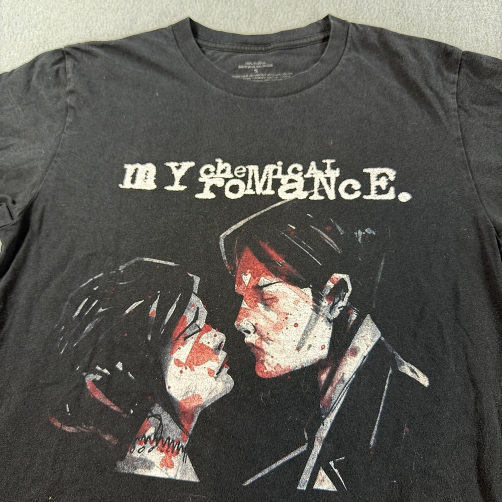 My Chemical Romance Three Cheers for Sweet Revenge Black Graphic T-Shirt Small
